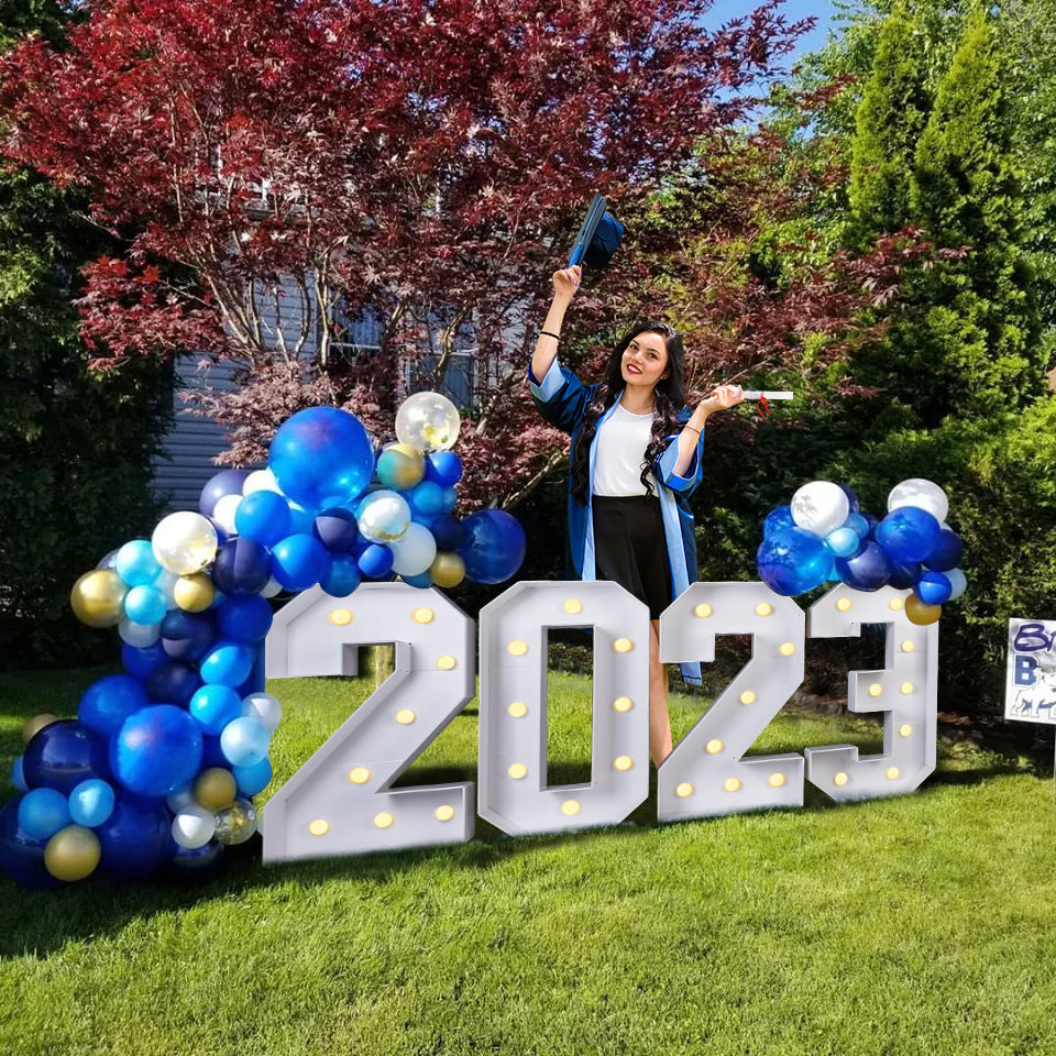 Graduation Party Decorations 2023, LED Marquee Light Up Letter “PROM 2023”  for Graduation Decorations, Class of 2024 Kindergarten Preschool High  School College Graduation Decorations Party Supplies 