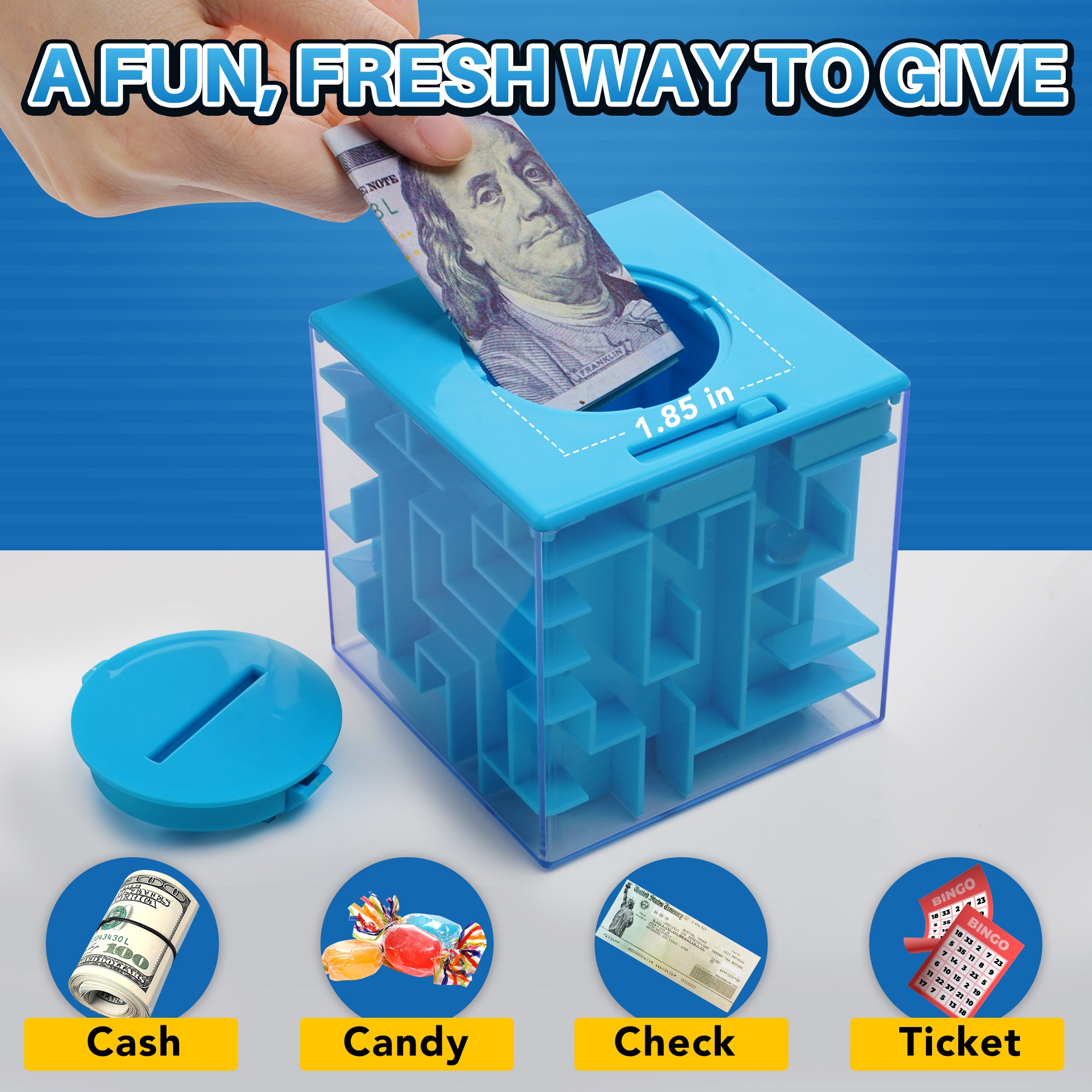 12 Pack Money Maze Puzzle Box for Cash Gift, Fun Ways to Give Money as A Gift, Great for Birthday, Valentine's